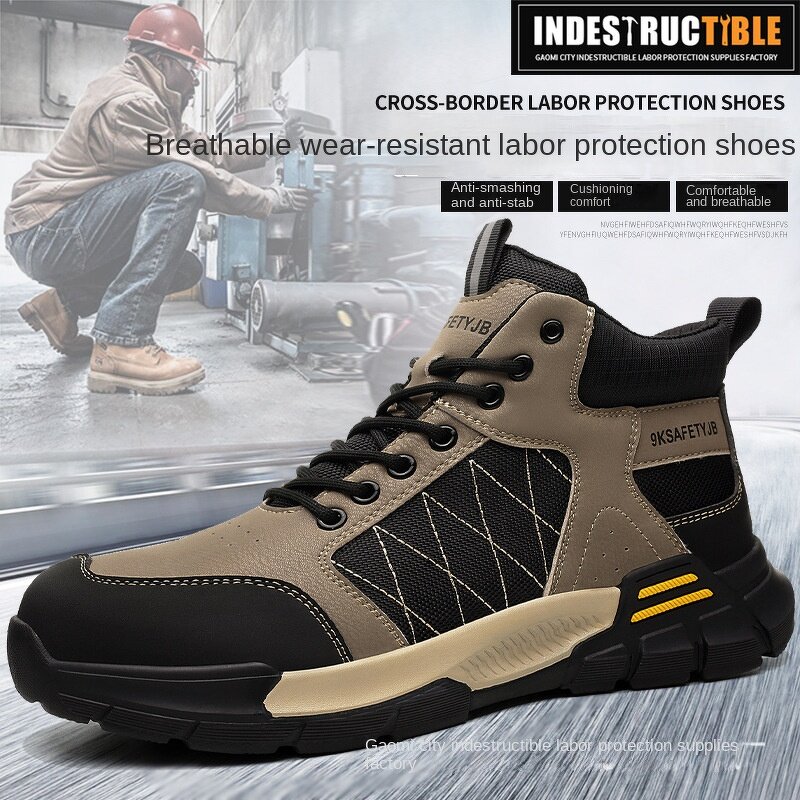 Labor Protection Shoes Factory - OEM Cross-border Wholesale NAIKAI Steel Toe High-top