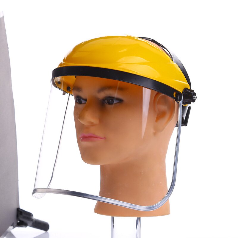 Transparent Mowing Cap Factory - OEM Construction Safety PVC with Aluminum Edging PC