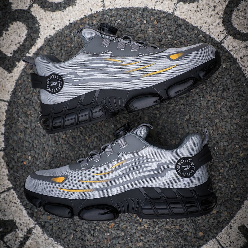 Summer Safety Shoes Manufacturer - OEM Unisex 266 Indestructible Steel Toe Fly-Woven Fabric