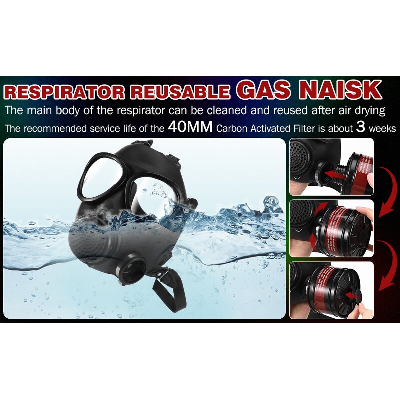 Full Face Respirator Factory - OEM Custom Nuclear Chemical Gas Masks