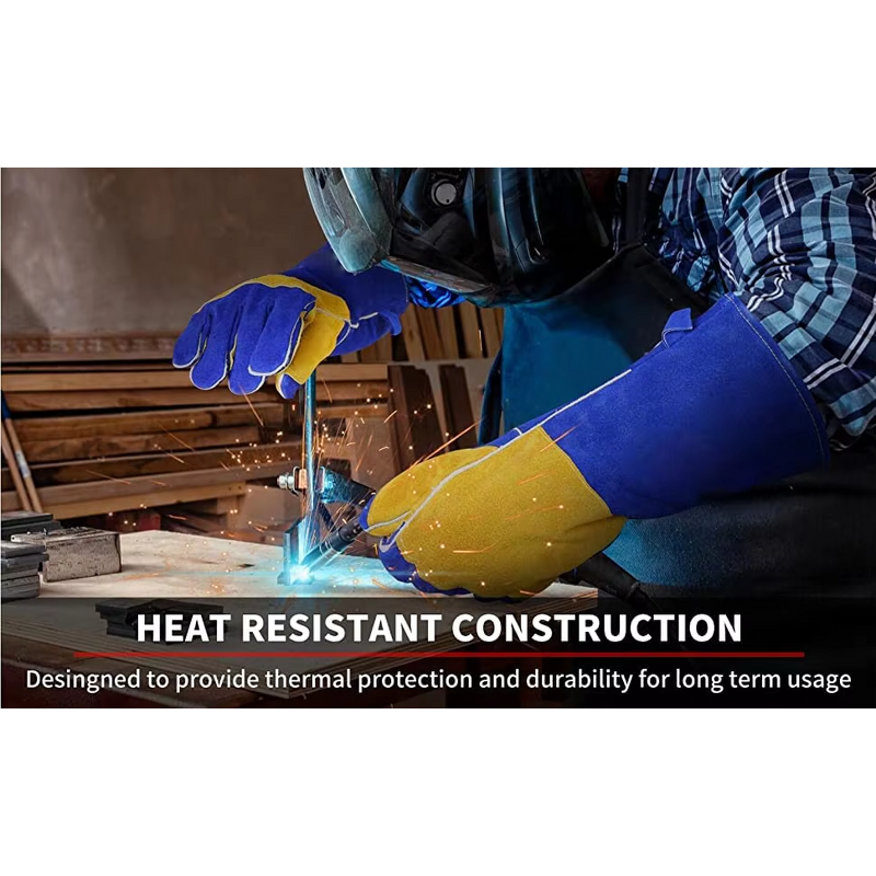 Welding Gloves Manufacturer - OEM Custom Leather Construction Work Gloves