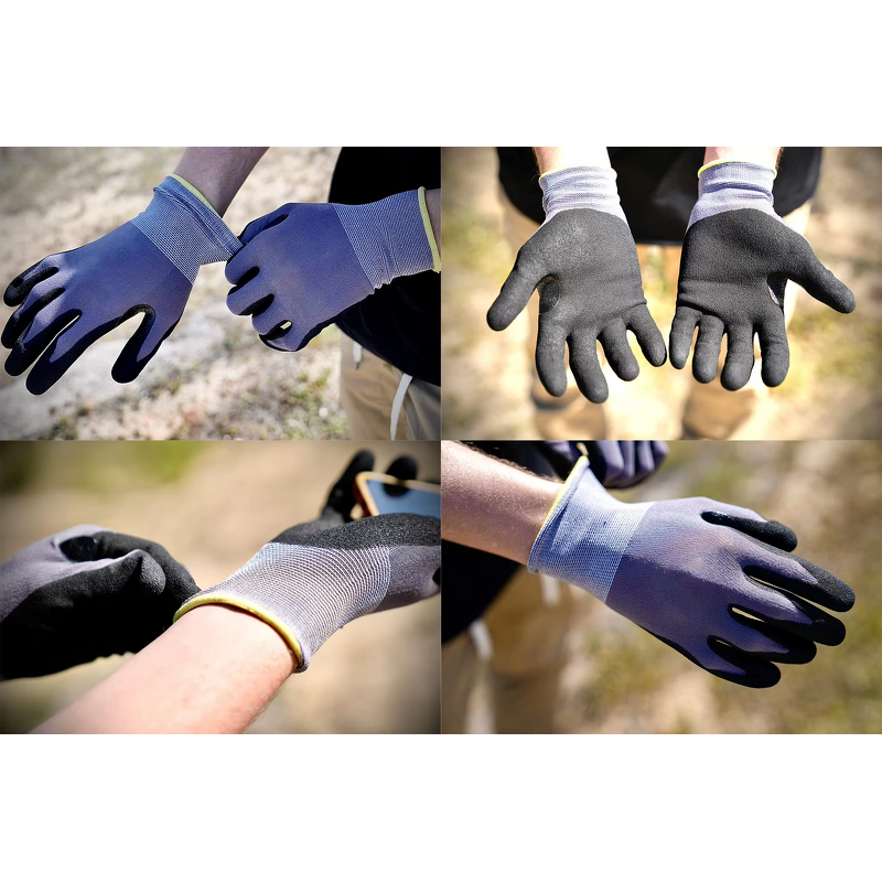 Work Gloves Manufacturer - OEM Custom Nitrile Coating Gardening Gloves