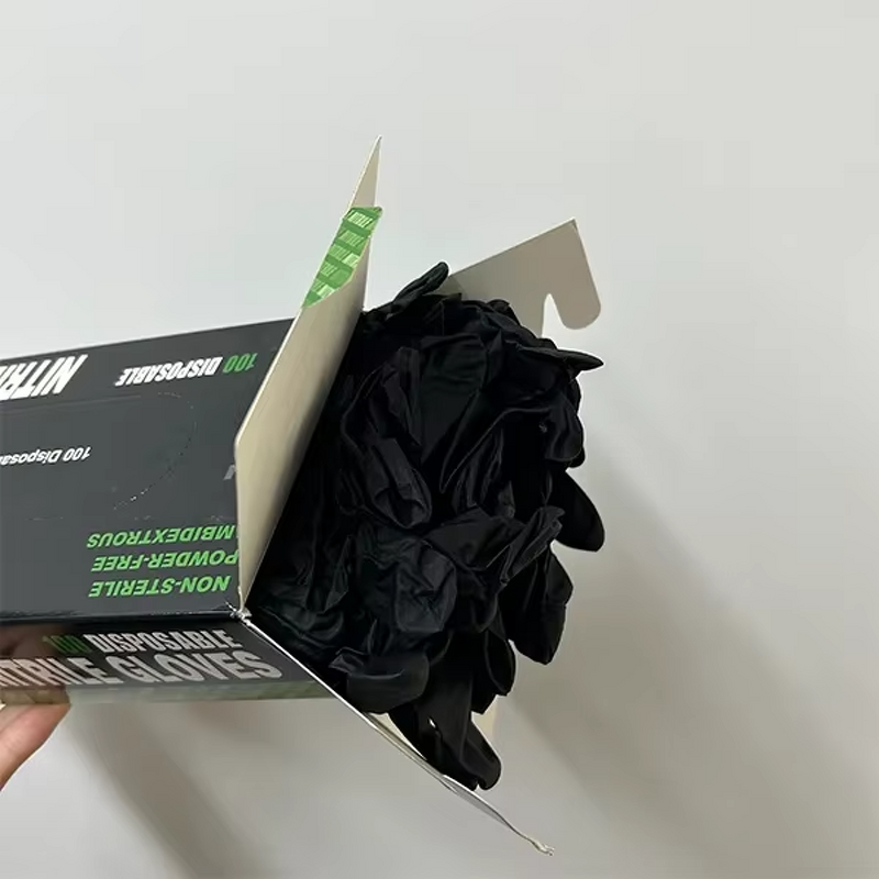 Nitrile Gloves Factory - OEM Custom Black Blue Barber Gloves