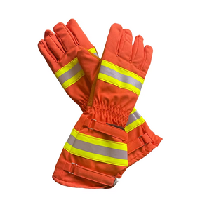 Fire Gloves Factory - OEM Custom Red Cowhide Rescue Gloves