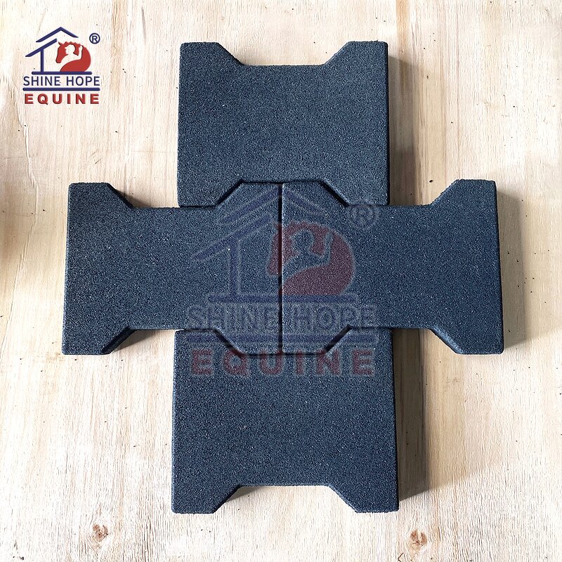Indoor Outdoor Dog-Bone Rubber Flooring Manufacturer - OEM Long Lasting Stable Rubber Pavers