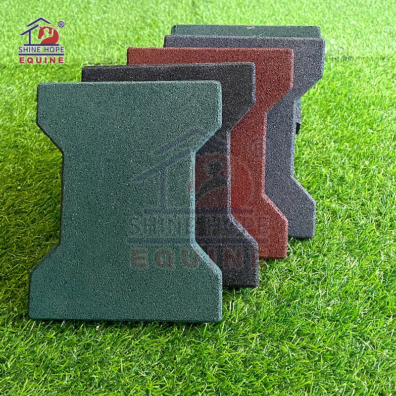 Horse Barn Interlocking Rubber Paver Factory - OEM Safety High Density Rubber Paver