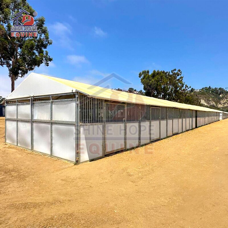Portable Horse Stables Manufacturer - OEM Affordable Customized with Roof Pre-galvanized Steel