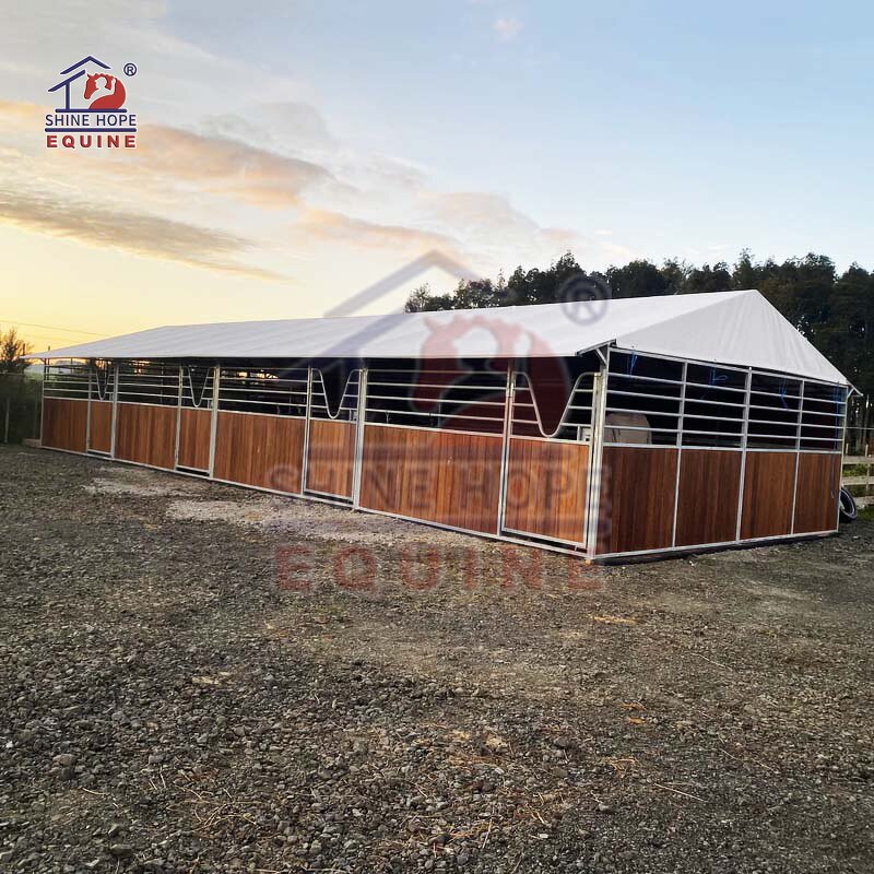 Portable Horse Stable Manufacturer - OEM Prefab Cheap Temporary Stalls with HDPE Panel