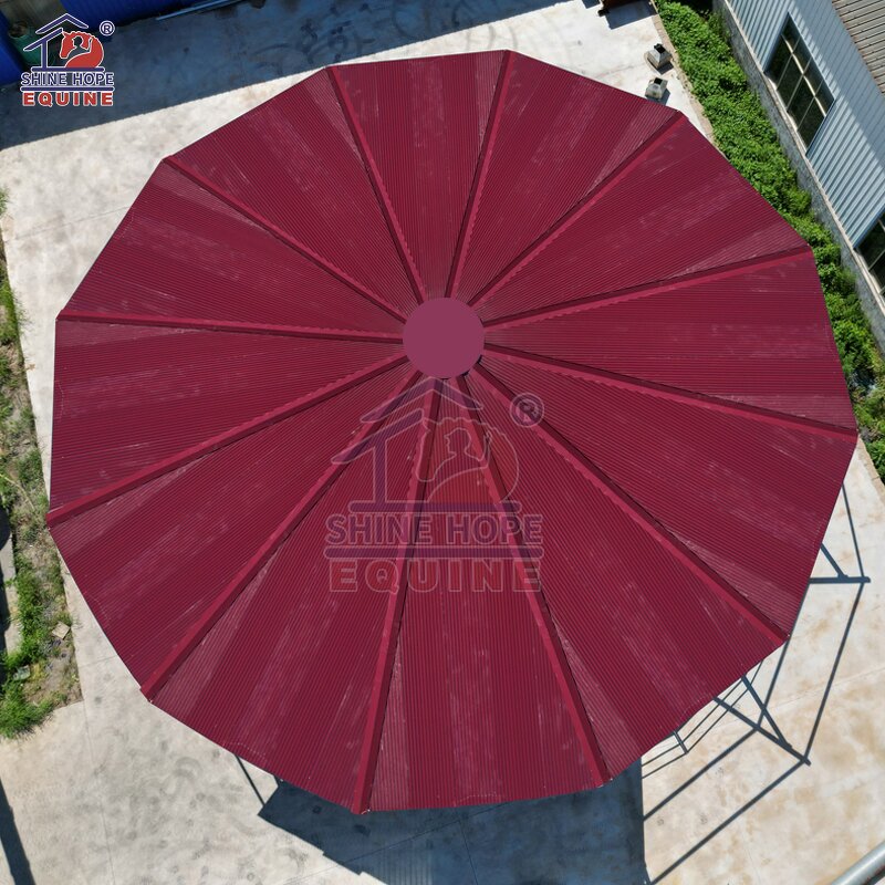 Covered Lunging Area Manufacturer - OEM 10m Metal Frame Round Pen Cover Training