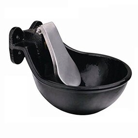 Drinking Water Bowl Factory - OEM Cast Iron Black Stable Accessories
