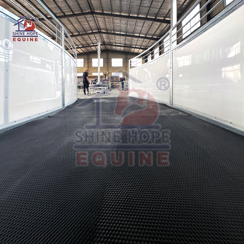 Horse Walker Rubber Mat Manufacturer - OEM Sector Shape for Training Machine Fence