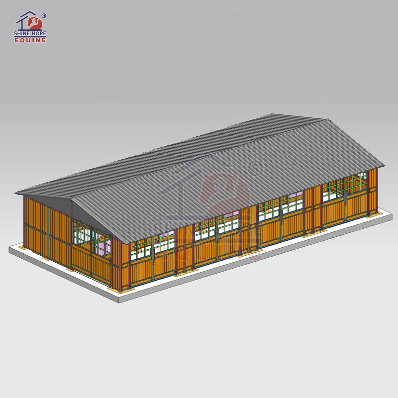 Permanent Run in Shed Factory - OEM Outside Horse Stall Stable Panels Horse Shelter