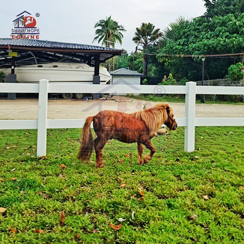 PVC Farm Fence Factory - OEM Heavy Duty 4 Rail for Horses Premium Vinyl