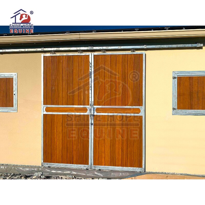 Exterior Sliding Barn Doors Factory - OEM Equine Equipment Bamboo Wooden Dutch End