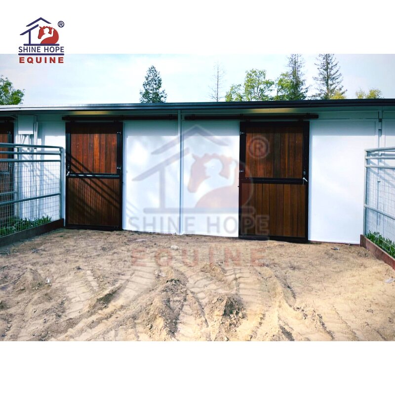 Horse Barn Dutch Door Factory - OEM Horse Stable Lower Cheap Portable End Double Paddock