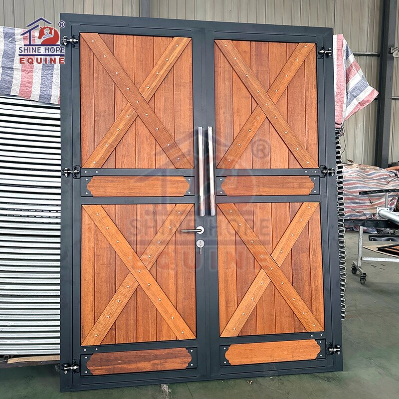 Bamboo Barn Doors Factory - OEM Bamboo Pine Wood Hardwood Filling Stable for Stalls