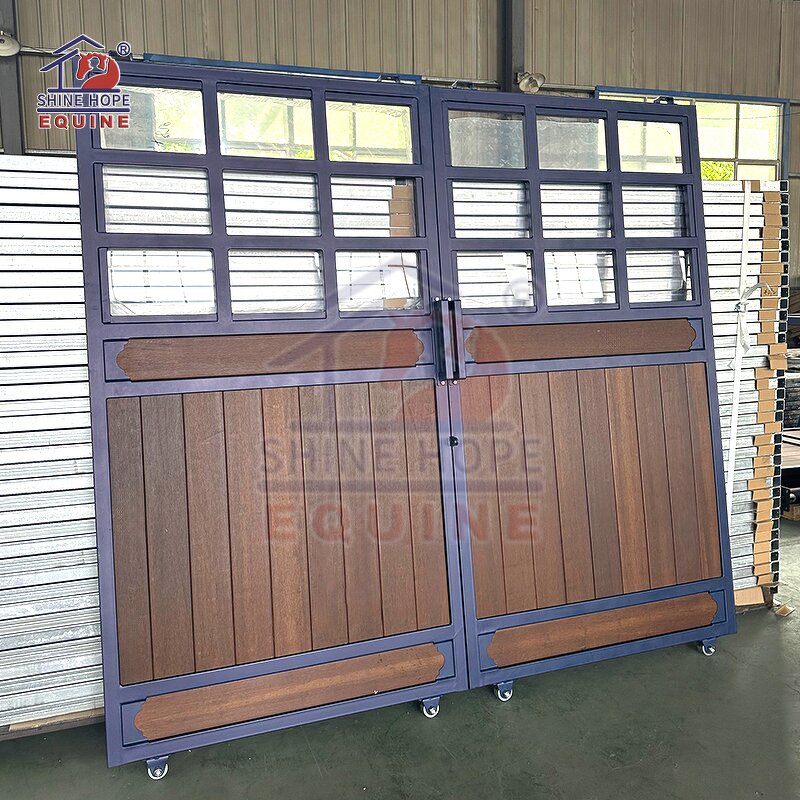 Horse Stall Barn Door Kits Manufacturer - OEM Wood and Steel Stainless Steel Front Kits