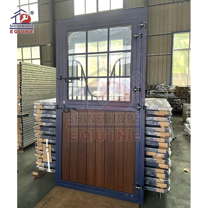 HDPE Horse Stall Fronts Factory - OEM Easy Clean European Modern Stable Door Paddock