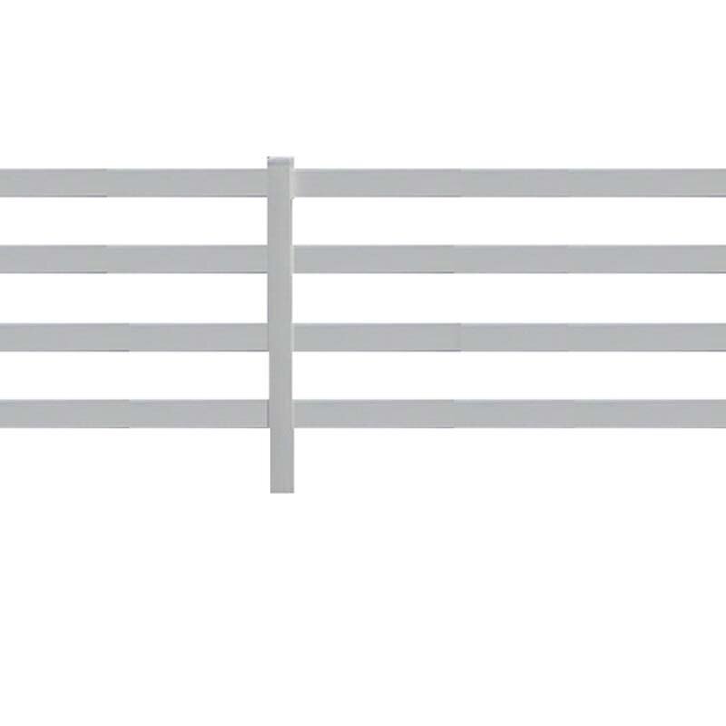PVC Farm Fence Factory - OEM Heavy Duty 4 Rail for Horses Premium Vinyl