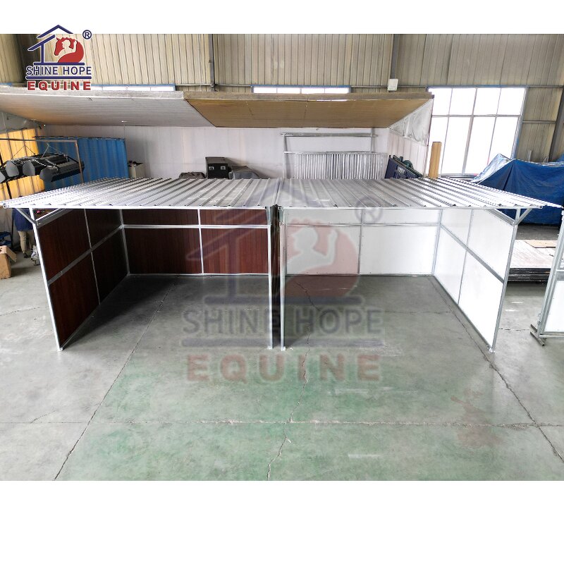Prefab Horse Stable Manufacturer - OEM High Quality Shine Hope Stables Wood Barn Shelter