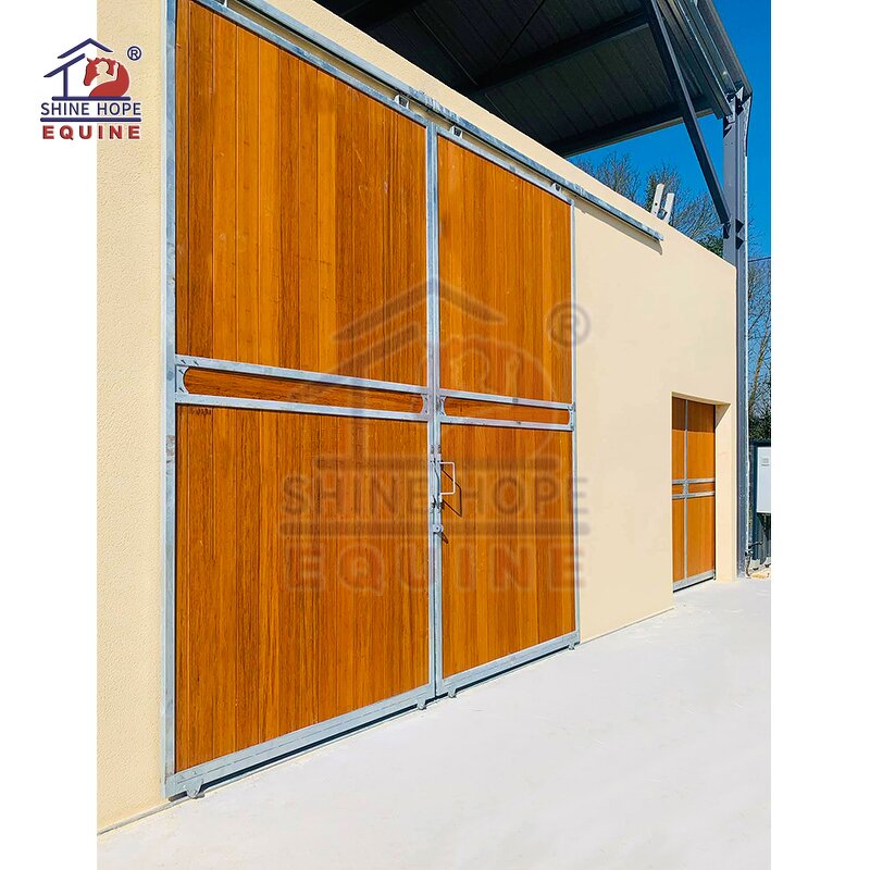 Horse Barn End Doors Manufacturer - OEM Equine Equipment Bamboo Wooden Double Door Barn