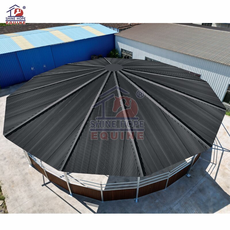 Covered Lunging Area Manufacturer - OEM 10m Metal Frame Round Pen Cover Training