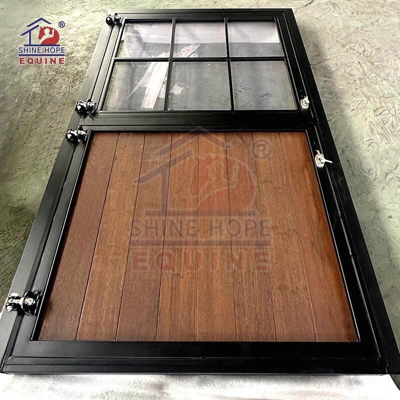Wooden Metal Paddock Door Manufacturer - OEM Regular Dimension Exterior Durable Barn Door