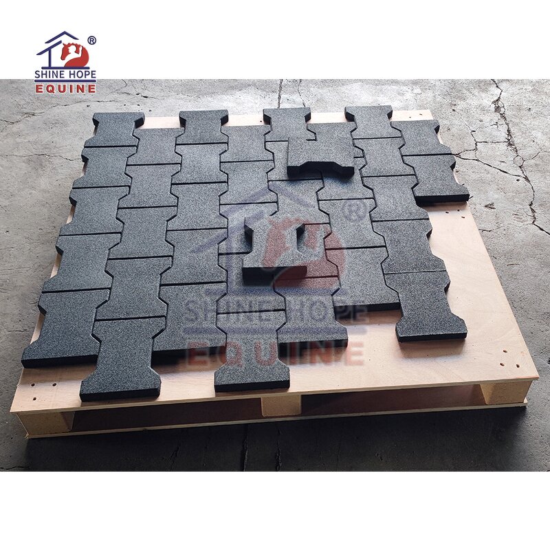 Dogbone Interlocking Rubber Paver Manufacturer - OEM Tiles for Stable or Outdoor Use