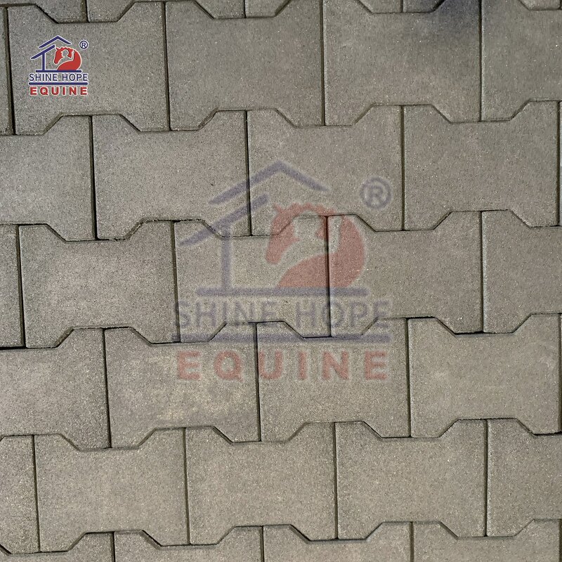 Slip Resistant Rubber Flooring Factory - OEM 23-45mm Thickness Dog-Bone Rubber Pavers
