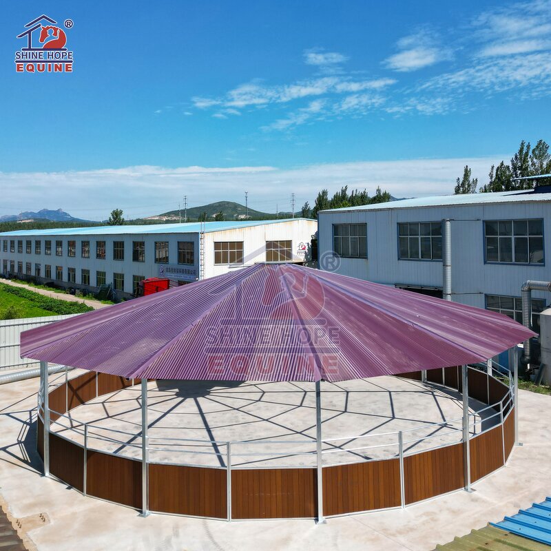 Covered Lunging Area Manufacturer - OEM 10m Metal Frame Round Pen Cover Training