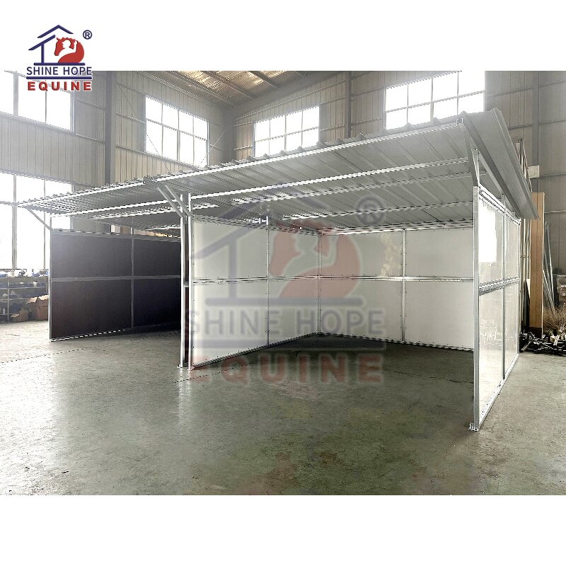 Prefab Horse Stable Manufacturer - OEM High Quality Shine Hope Stables Wood Barn Shelter