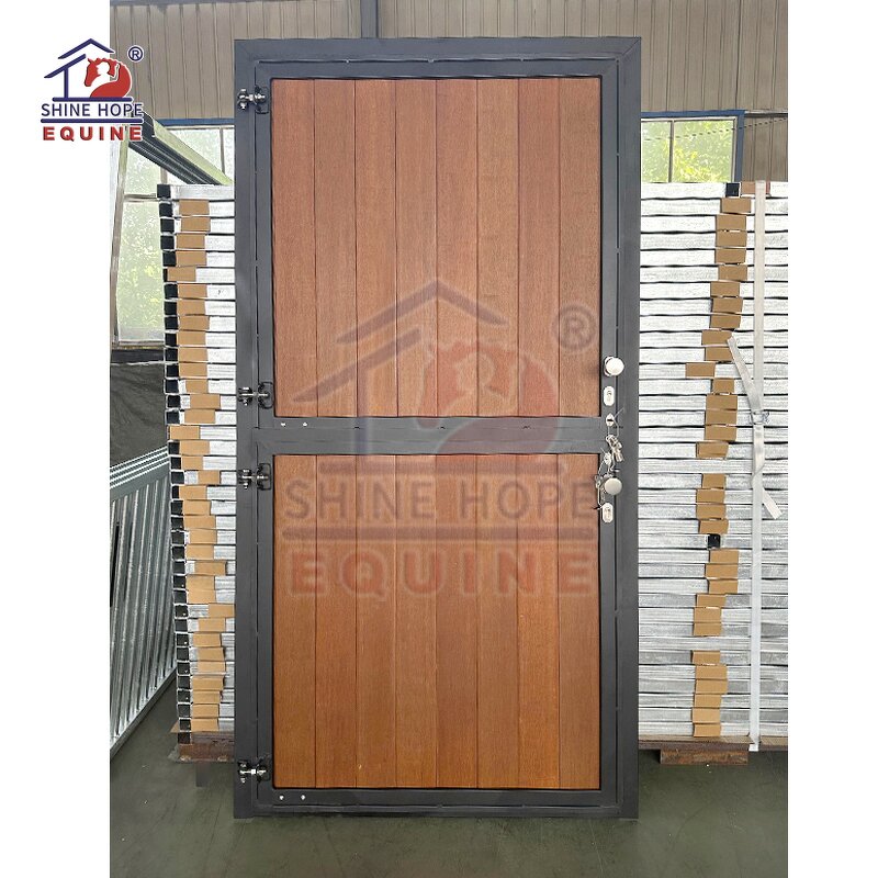 European Horse Barn Box Factory - OEM Luxury Black Powder Coating Stall Stables Paddock