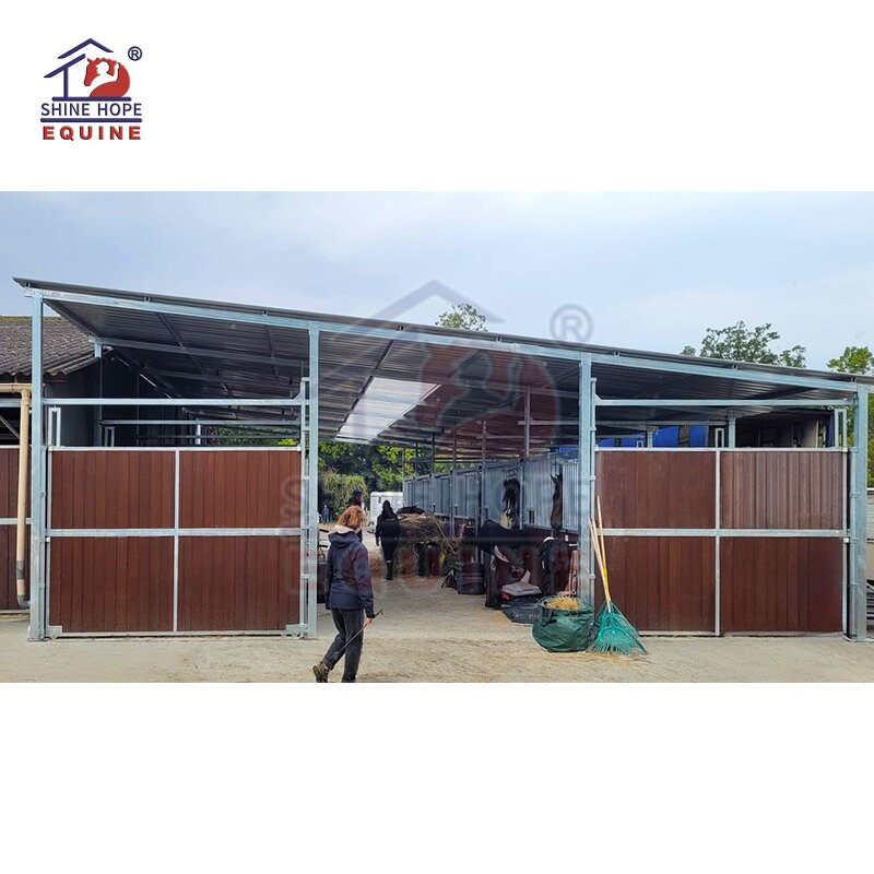 Permanent Run in Shed Manufacturer - OEM Outside Horse Stall Stable Panels Farm