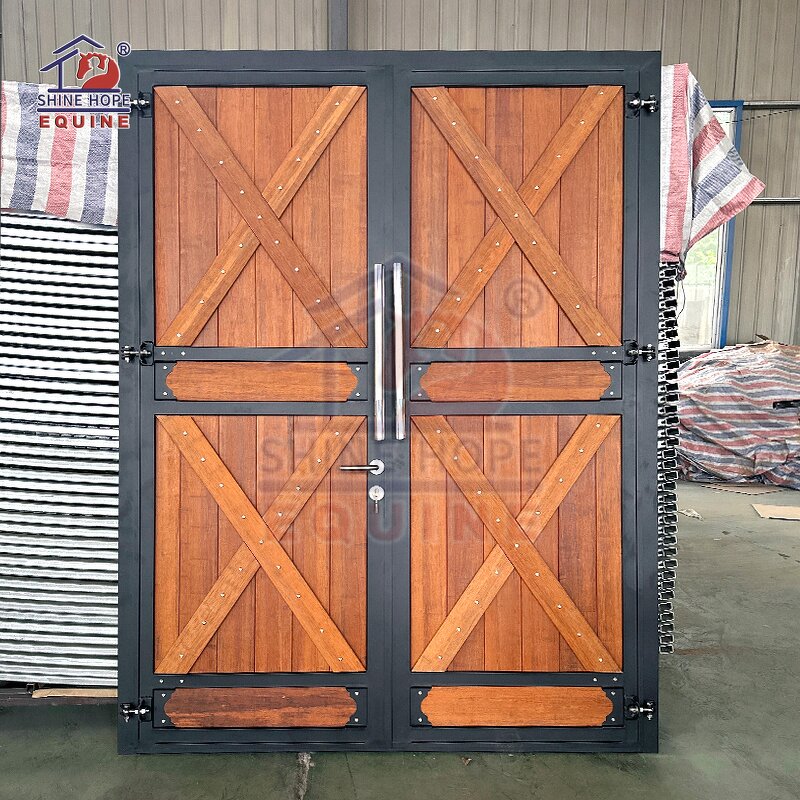 Horse Barn End Doors Manufacturer - OEM New Condition Bamboo Wooden Dutch Double Sliding