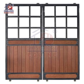 Horse Barn End Doors Manufacturer - OEM Equine Equipment Bamboo Wooden Double Door Barn