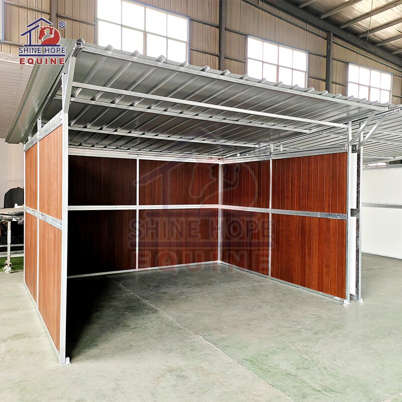 Horse Stable Doors Manufacturer - OEM New Farm Equestrian with Sliding Door Steel Roof