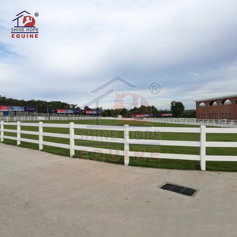 PVC Horse Fence Factory - OEM 5-Inch Double Door Round Pen for Horse Products