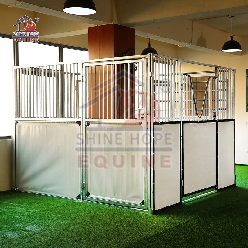Portable Horse Stable Manufacturer - OEM Temporary PVC Steel Panels with Roof