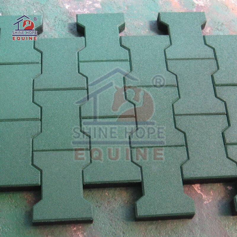 Outdoor Dog Bone Rubber Flooring Manufacturer - OEM Recycled Rubber Flooring Tile Paver