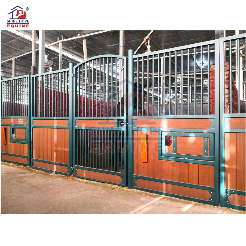 Horse Barn Kits Manufacturer - OEM Cheap Stable Panels Door bar Front with Hinged Door