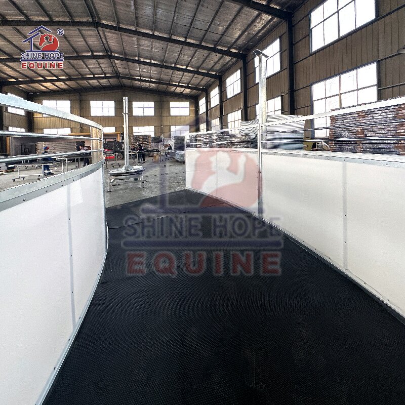 Horse Walker Rubber Mat Manufacturer - OEM Sector Shape for Training Machine Fence