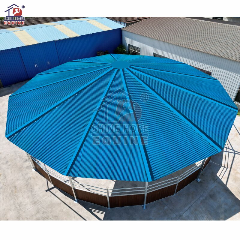 Covered Lunging Area Manufacturer - OEM 10m Metal Frame Round Pen Cover Training