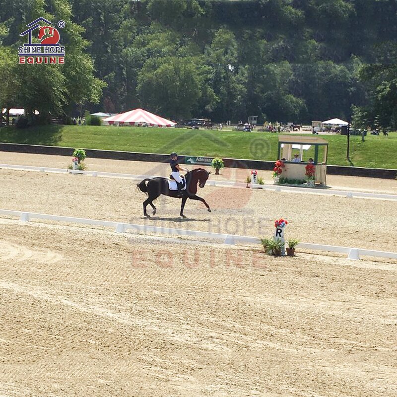 Movable Dressage Arena Manufacturer - OEM UV Resistant White HDPE for Dressage Riding