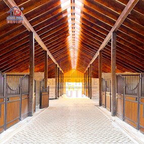 Horse Stall Manufacturer - OEM Luxury Powder Coated Metal Easy-to-Install Fence