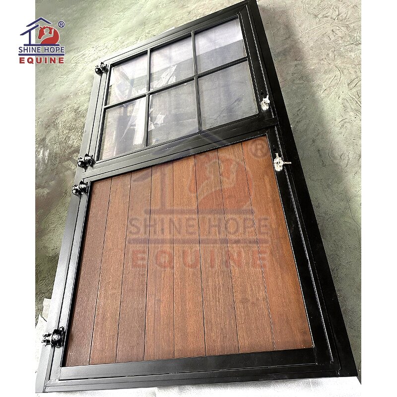 HDPE Horse Stall Fronts Factory - OEM Easy Clean European Modern Stable Door Paddock