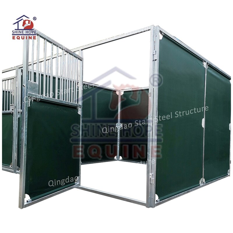 Portable Horse Stable Manufacturer - OEM Temporary PVC Steel Panels with Roof