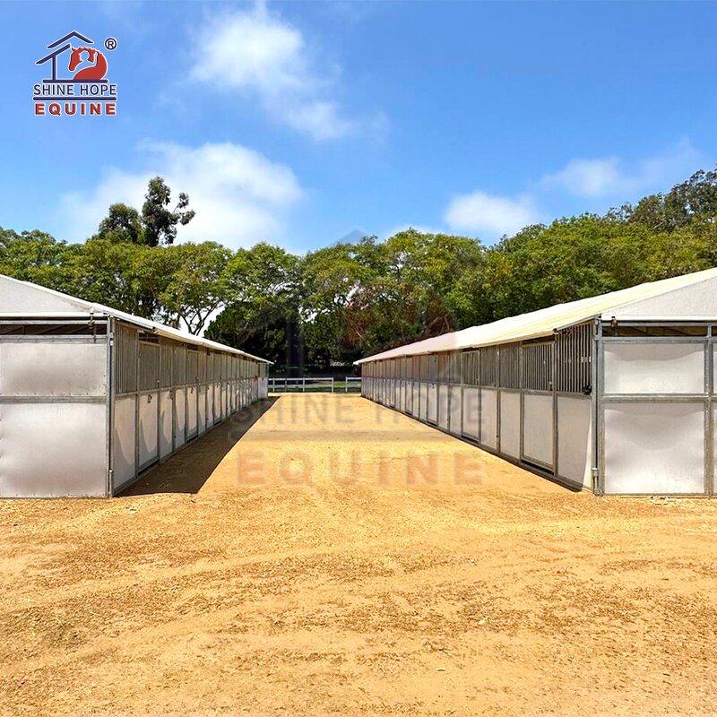 Portable Horse Stables Manufacturer - OEM Affordable Customized with Roof Pre-galvanized Steel