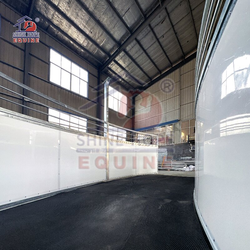 Horse Walker Rubber Mat Manufacturer - OEM Sector Shape for Training Machine Fence