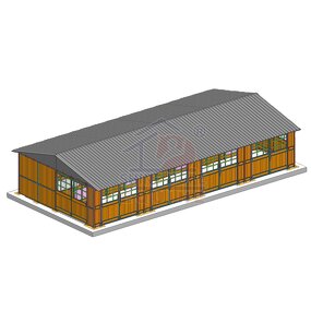 Prefab Horse Barns Factory - OEM Indoor Riding Arena Horse Shelter Run in Shed