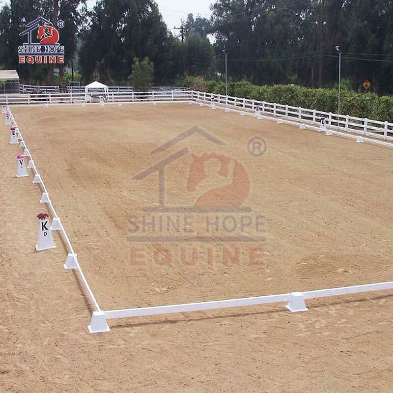 Movable Dressage Arena Manufacturer - OEM UV Resistant White HDPE for Dressage Riding
